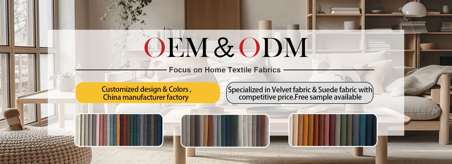 Sofa fabric baner