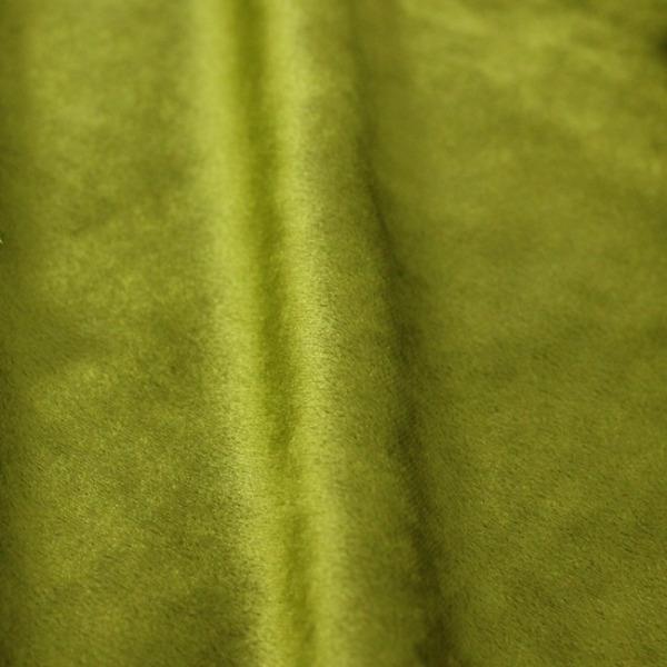 Tissu de robe en velours vert