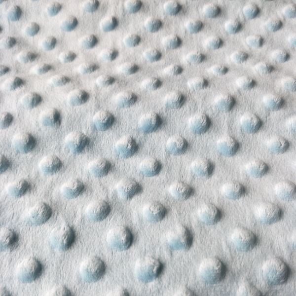 Tissu Minky Bleu Clair