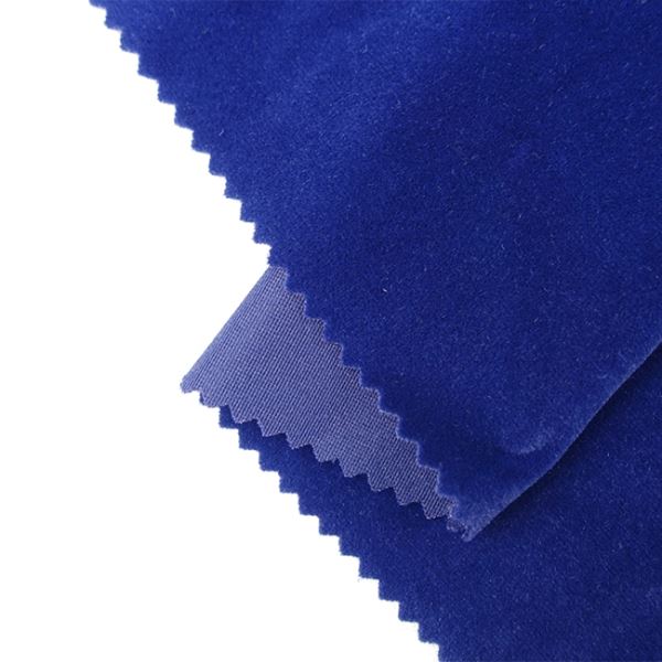 Tissu d'ameublement en velours pelucheux