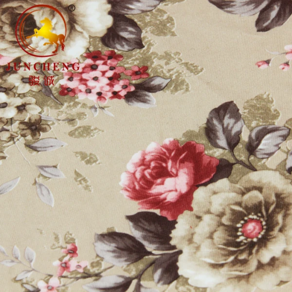 Tissus artisanaux floraux en velours