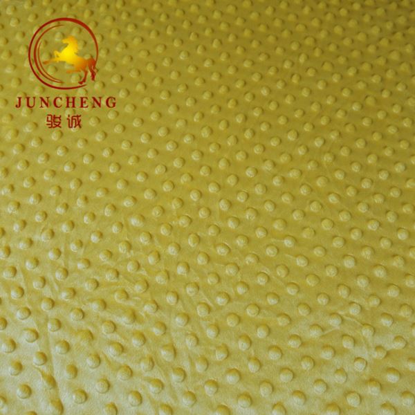 Tissu Peluche Minky Jaune